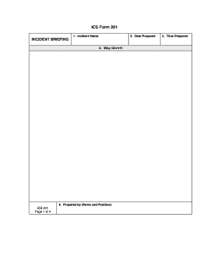 ICS Form 201 Incident Briefing