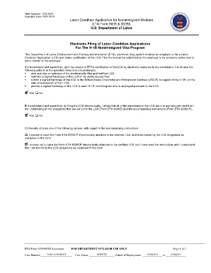 Labor Condition Application for Nonimmigrant Workers