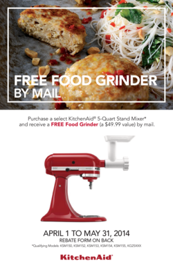 KitchenAid Stand Mixer Rebate Form