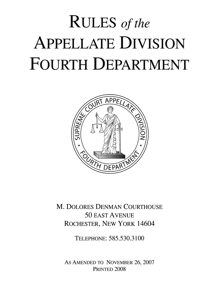 Fillable Online FOURTH DEPARTMENT Fax Email Print pdfFiller