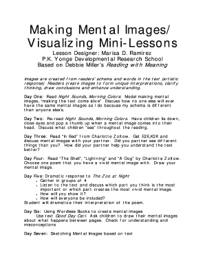 Visualizing Mini-Lessons for Mental Images
