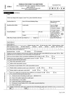 Indian Income Tax Return ITR-6