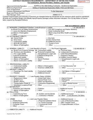 Contract Insurance Requirements