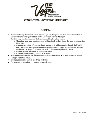 Las Vegas Convention Center Exhibitor Kit