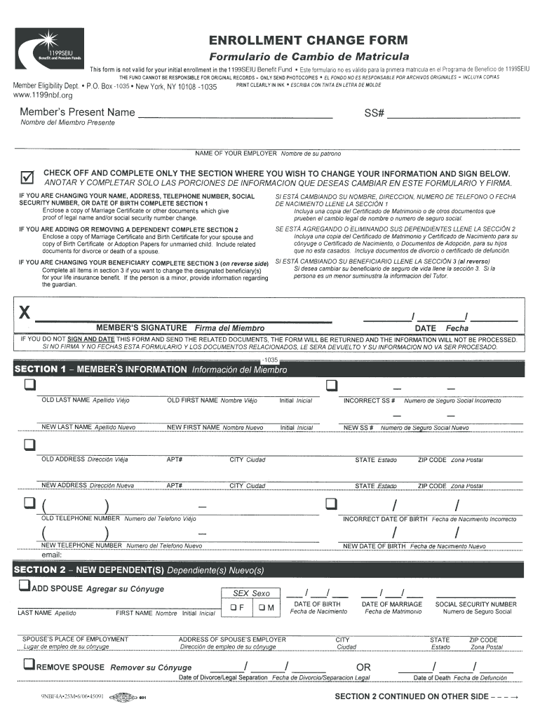 1199 enrollment form online Preview on Page 1