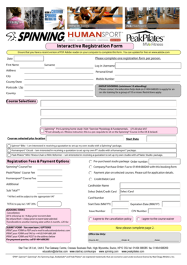 Interactive Registration Form