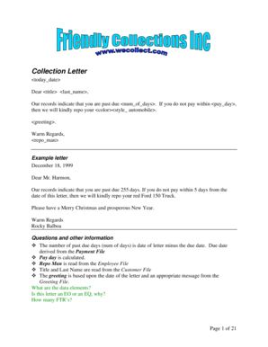 Collection Letter - Longstreet Consulting Inc.