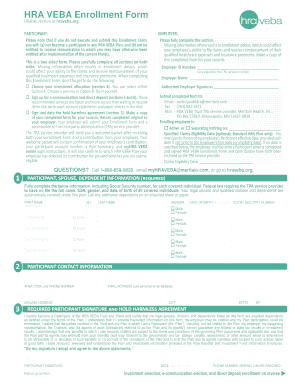 HRA VEBA Participant Enrollment Kit