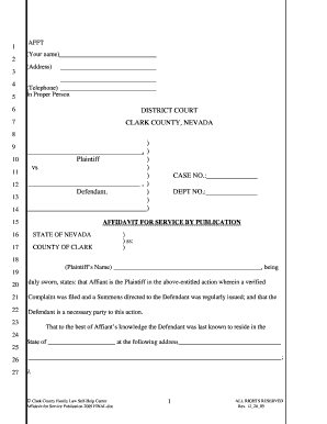 Service by Publication Procedure