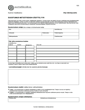 Consent for Forest Data Processing