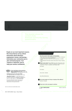 American Community Survey Form