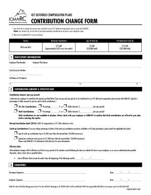 457 Deferred Compensation Contribution Change Form