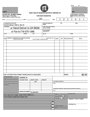 Purchase Requisition Form