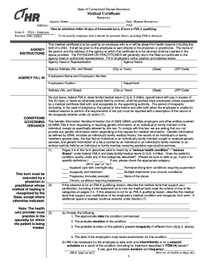 Certificate for leave of absence - Medical Certificate Return to: Agency Name: Attn: Human ...