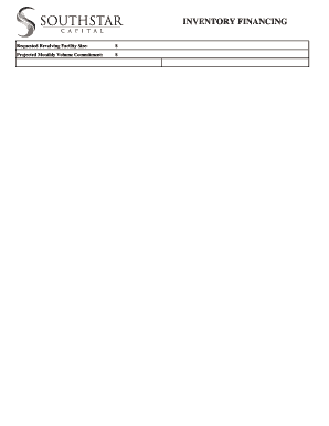 Inventory Financing Application