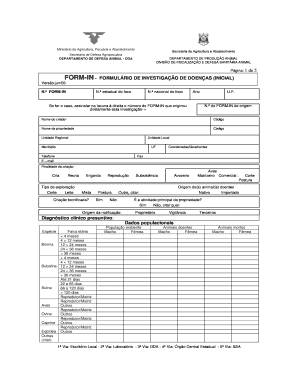 Formulário de Investigação de Doenças