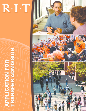 RIT Transfer Admission Application