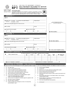 New York City Real Property Transfer Tax Return