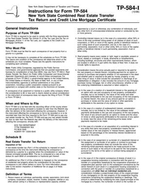 New York State Combined Real Estate Transfer Tax Return