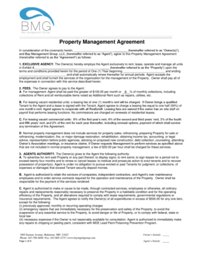 Property Management Agreement