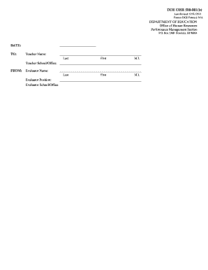 DOE Professional Evaluation Form