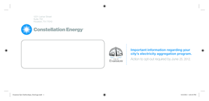 Evanston Electricity Aggregation Opt-Out Form