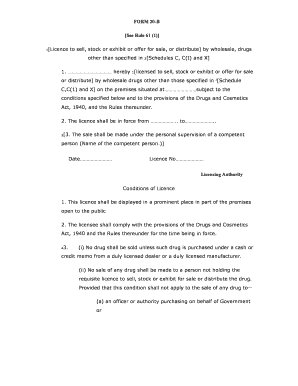 Schedule three drugs - drug licence form 20 21 pdf download