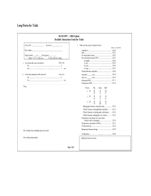 Detailed Abstraction Form for Trials