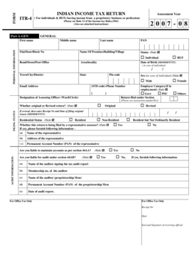 Indian Income Tax Return ITR-4