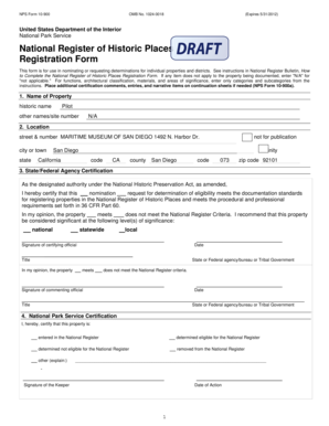 National Register of Historic Places Registration Form