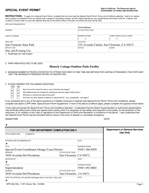 California Special Event Permit