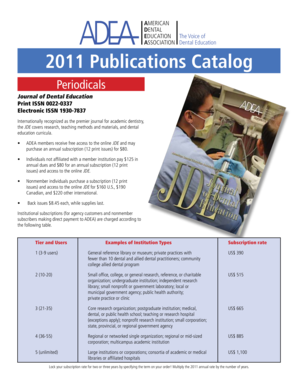 Periodicals - American Dental Education Association - access adea