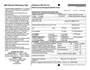 Walgreens Mail Service Registration Form