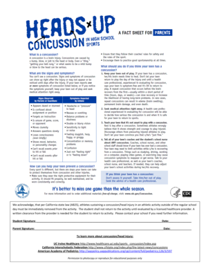 California Concussion Clearance Form