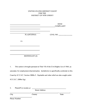 EEOC Complaint Form