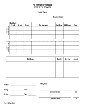 University of Tennessee Transfer Voucher