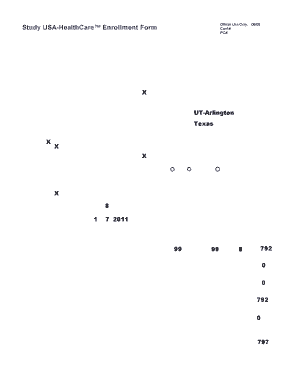 Study USA-HealthCare Enrollment Form