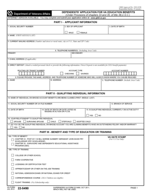 Dependents' Application for VA Education Benefits