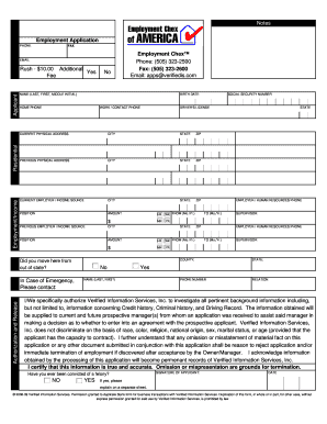 Employment Application Form