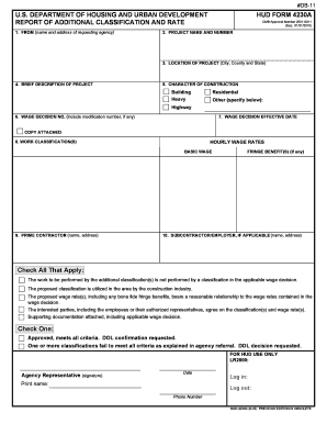 HUD Form 4230A Report