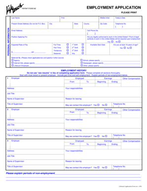 Lifetouch Employment Application Form