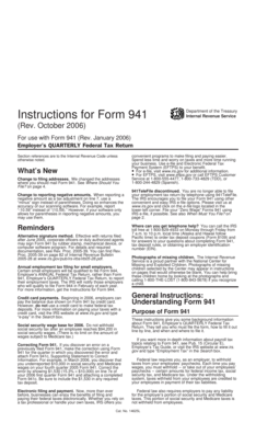 Form 941 Instructions
