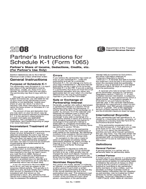 Partner’s Instructions for Schedule K-1 (Form 1065)