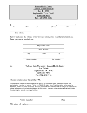 Medical Records Release Form