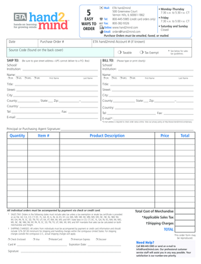 Purchase Order Form