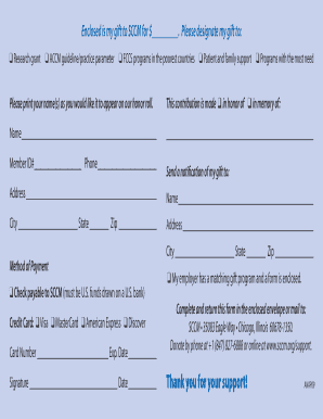 SCCM Donation Form