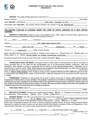 Residential Real Estate Purchase Agreement