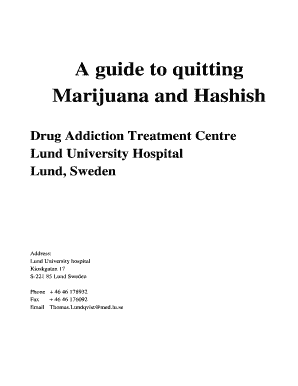 Guide to Quitting Marijuana and Hashish