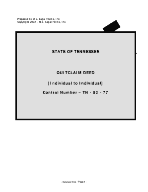 STATE OF TENNESSEE QUITCLAIM DEED - s3.amazonaws.com