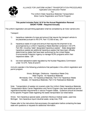 Uniform State Hazardous Materials Transportation Registration